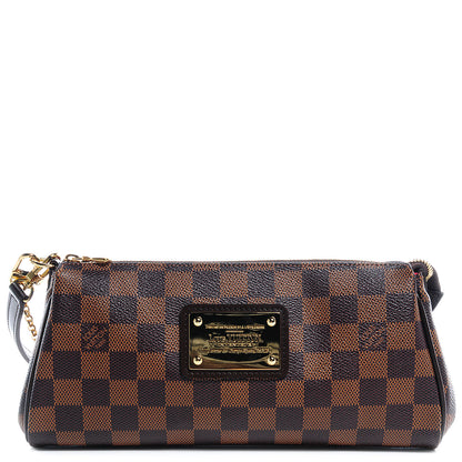 Louis Vuitton Damier Ebene Eva Clutch 1 of 9