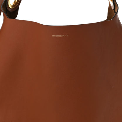 Burberry Smooth Calfskin Medium Grommet Hobo Tan 8 of 10