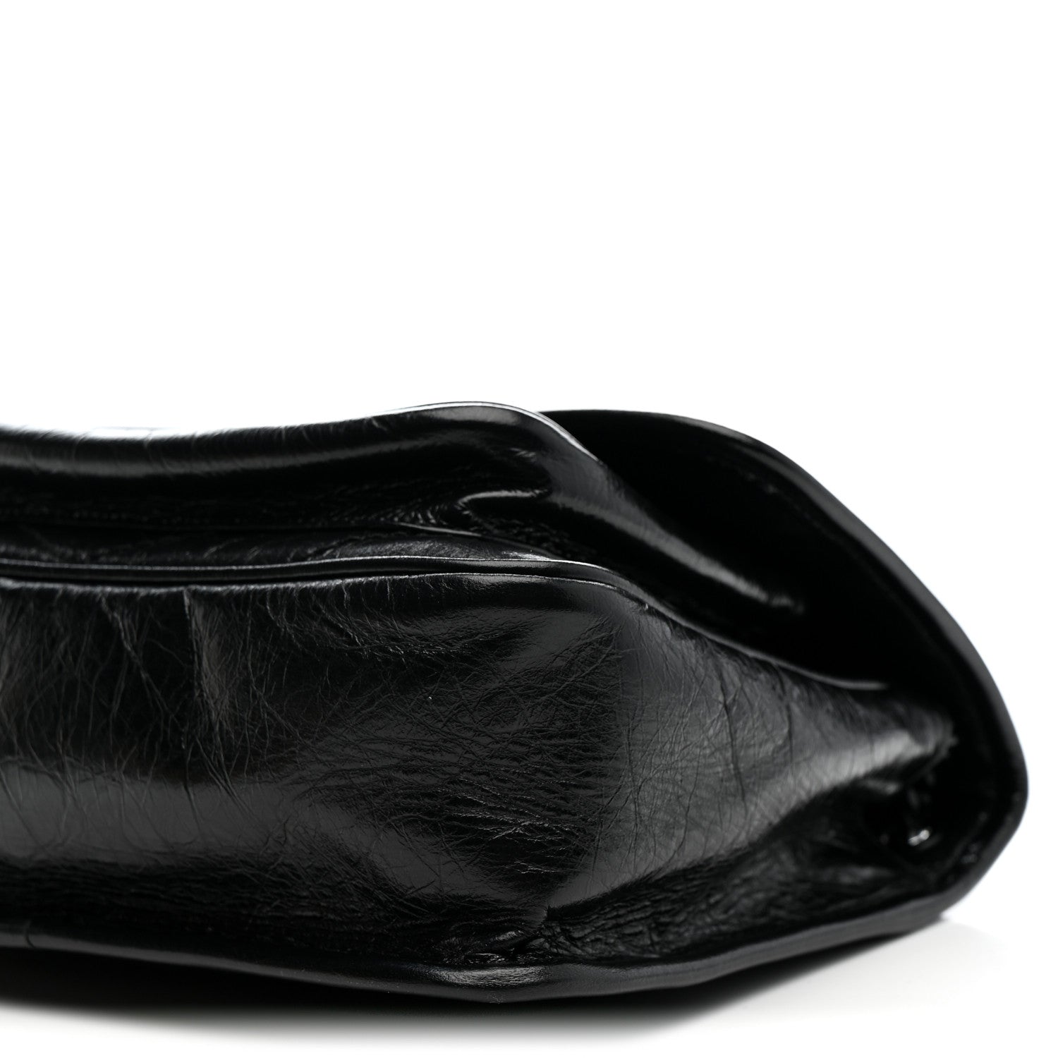 Saint Laurent Crinkled Calfskin Matelasse Monogram Baby Niki Chain Satchel Black 11 of 13