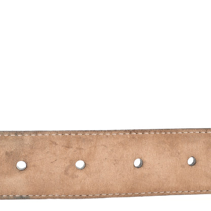 Gucci Metallic Guccissima Interlocking G Belt 95 38 Purple 5 of 5