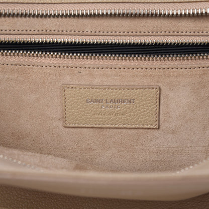 Saint Laurent Calfskin Medium Rive Gauche Cabas Dark Beige 7 of 16