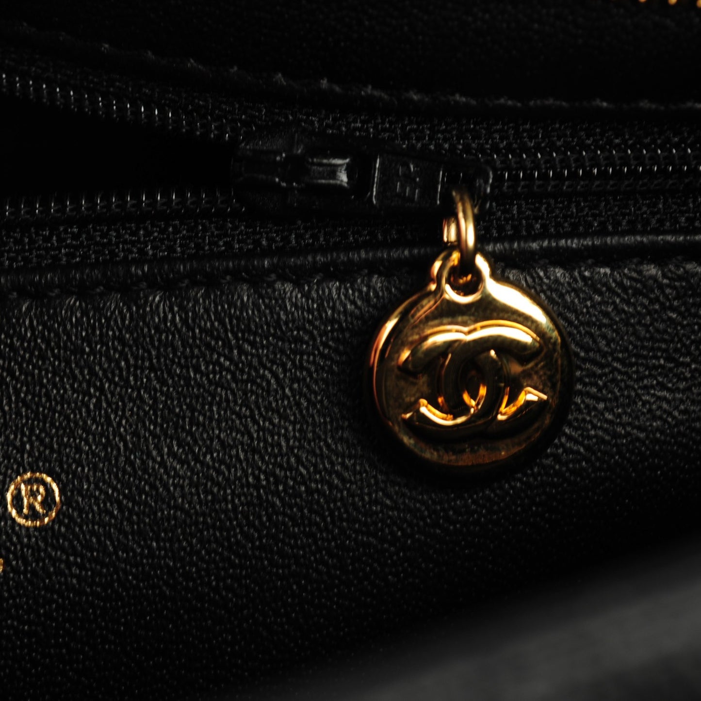 Caviar Quilted Medallion Tote Black