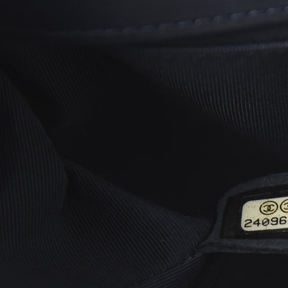 Chanel Lambskin Quilted Medium Boy Flap Dark Navy 9 of 10