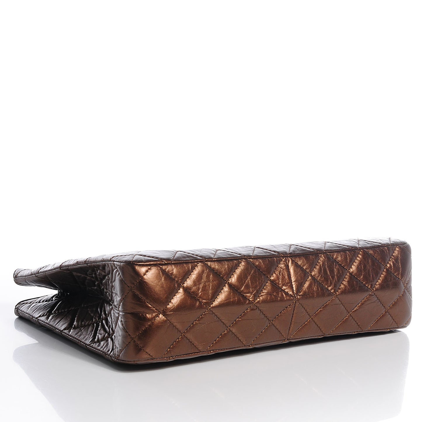 Aged Calfskin Reissue 2.55 Tote Bronze