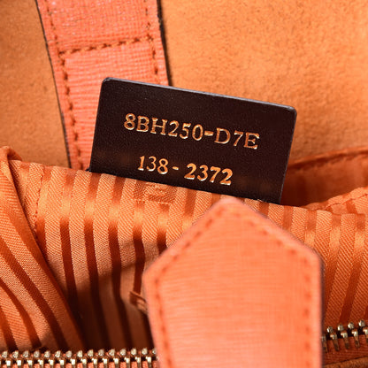 Fendi Vitello Elite Regular 2Jours Tote Arancio 7 of 15