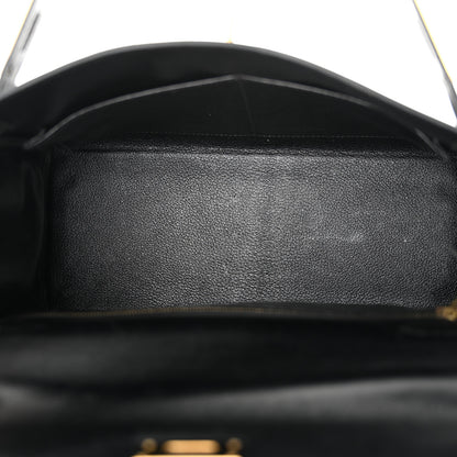 Hermes Box Kelly Retourne 28 Black 5 of 13