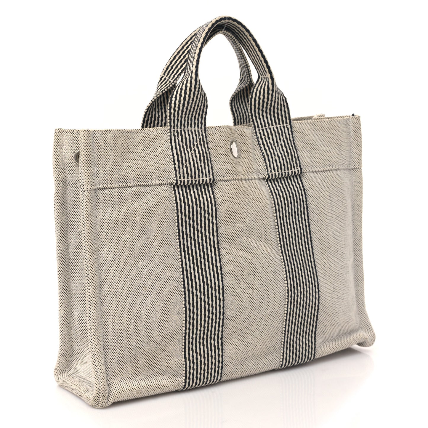 Canvas Herline PM Tote Light Grey