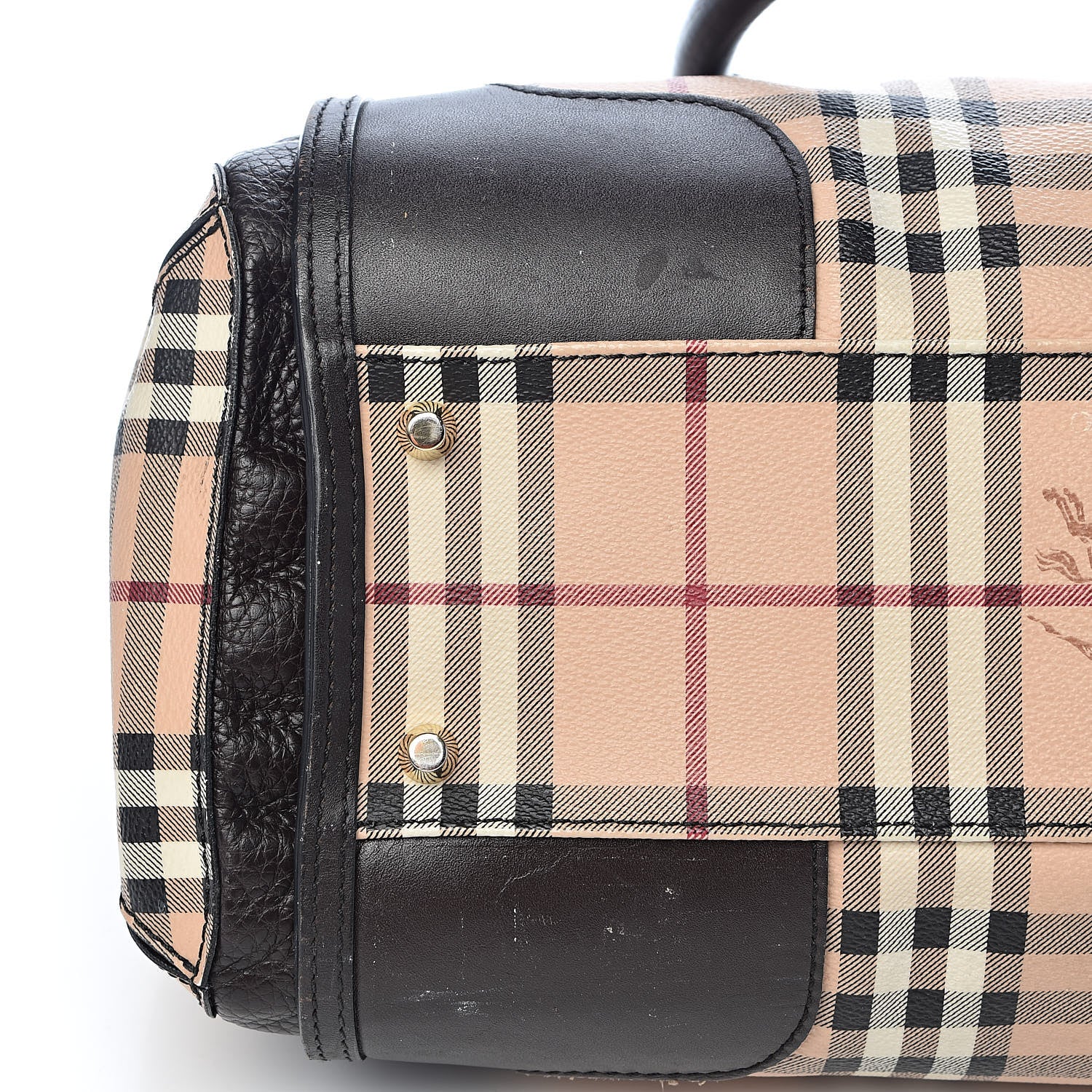 Burberry Haymarket Check Small Gladstone Chocolate 22 of 24