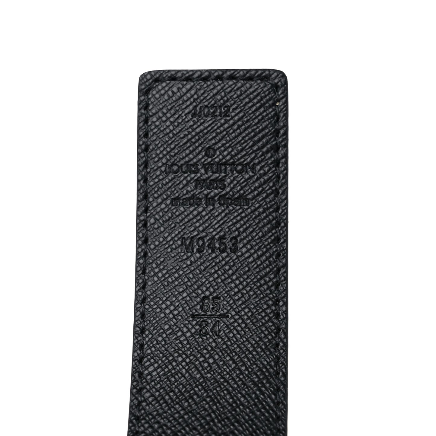 Calfskin Monogram 30mm LV Initiales Reversible Belt 85 34 Black