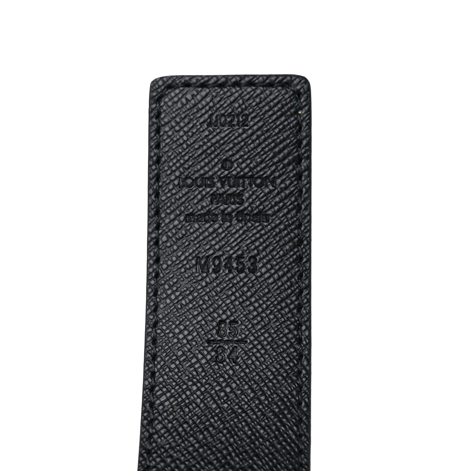 Louis Vuitton Calfskin Monogram 30mm LV Initiales Reversible Belt 85 34 Black 3 of 4