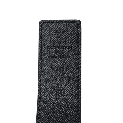 Louis Vuitton Calfskin Monogram 30mm LV Initiales Reversible Belt 85 34 Black 3 of 4