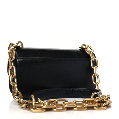Balenciaga Calfskin Stripe Embossed Gossip Chain Bag XS Black 3 of 8
