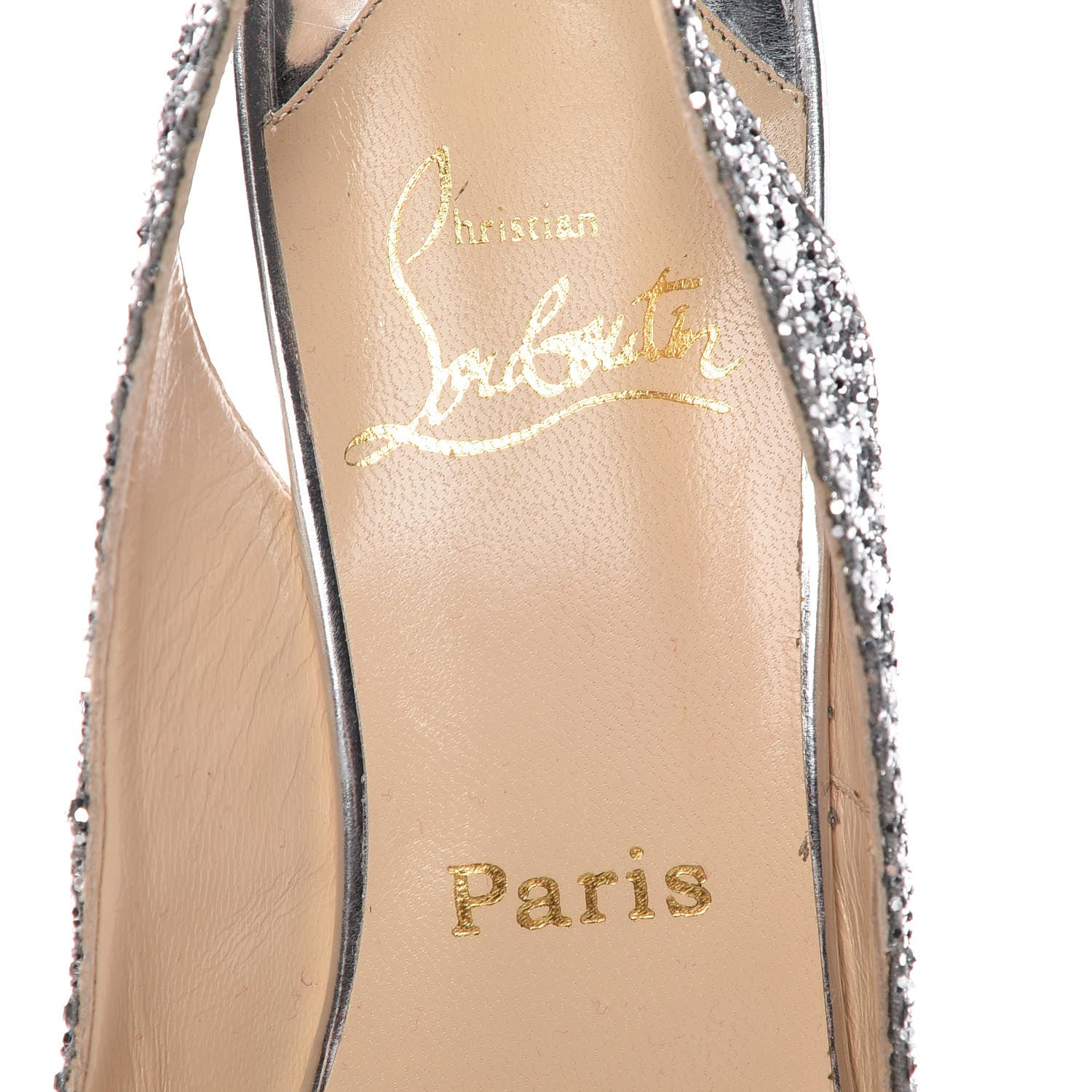 Christian Louboutin Glitter Hyper Prive 120 Pumps 40 Silver 6 of 8