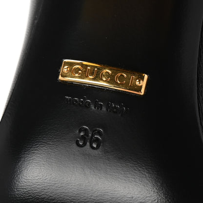 Gucci Malaga Kid Horsebit 75mm Pumps 36 Black 7 of 10