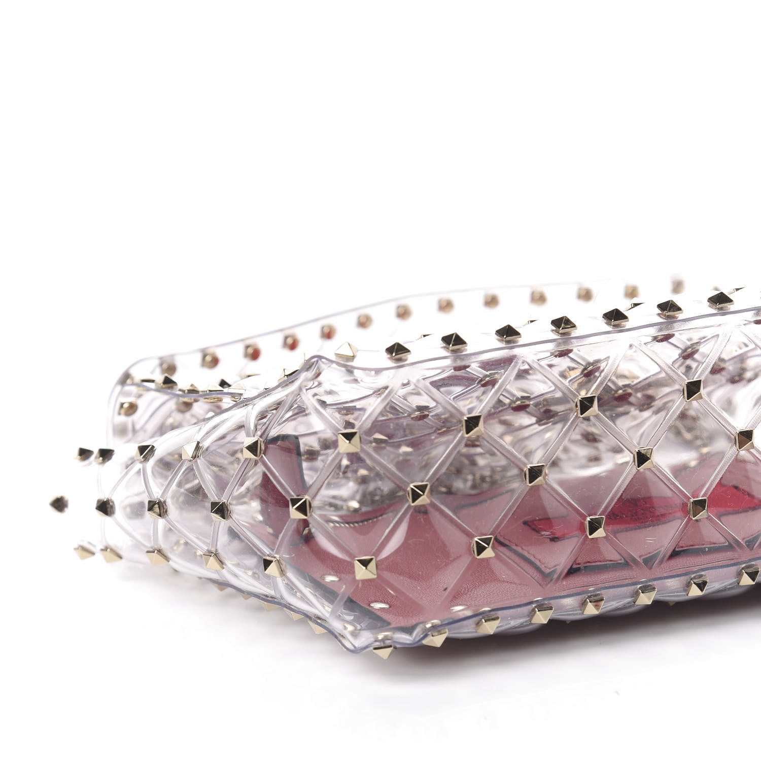 Valentino Garavani PVC Medium Rockstud Spike Shoulder Bag 8 of 9