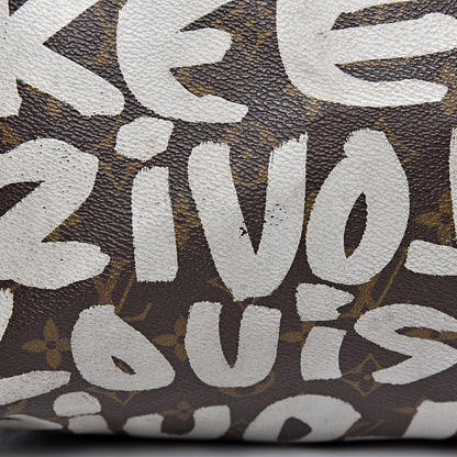Louis Vuitton Graffiti Keepall 50 Silver 15 of 30