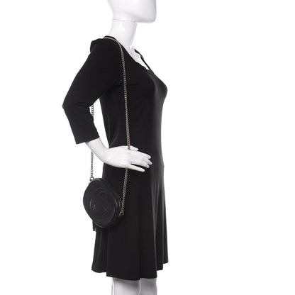 Gucci Pebbled Calfskin Mini Soho Chain Bag Black 2 of 11