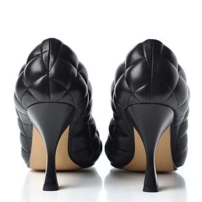 Bottega Veneta Nappa Matelasse Captoe Pumps 36 Black 7 of 10
