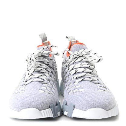Hermes Technical Canvas Womens Flex Slip-On Sneaker 36 Gris Silex 3 of 10
