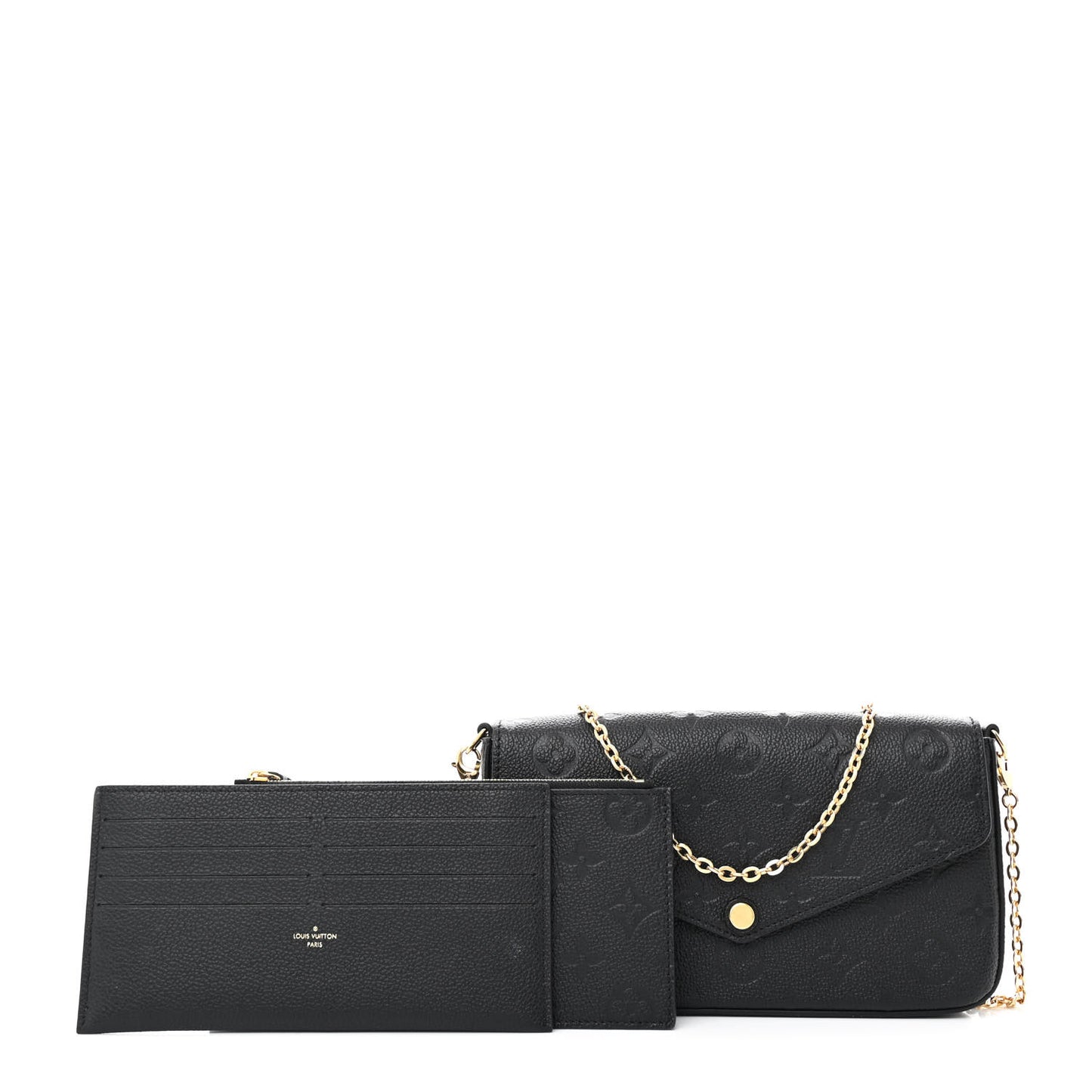 Empreinte Pochette Felicie Chain Wallet Black