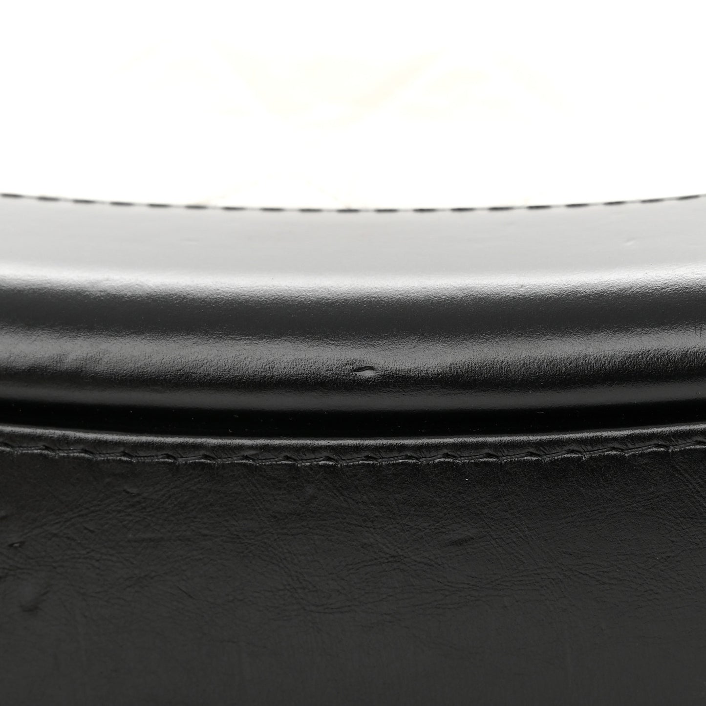 Aged Calfskin Quilted Small Gabrielle Hobo Black White