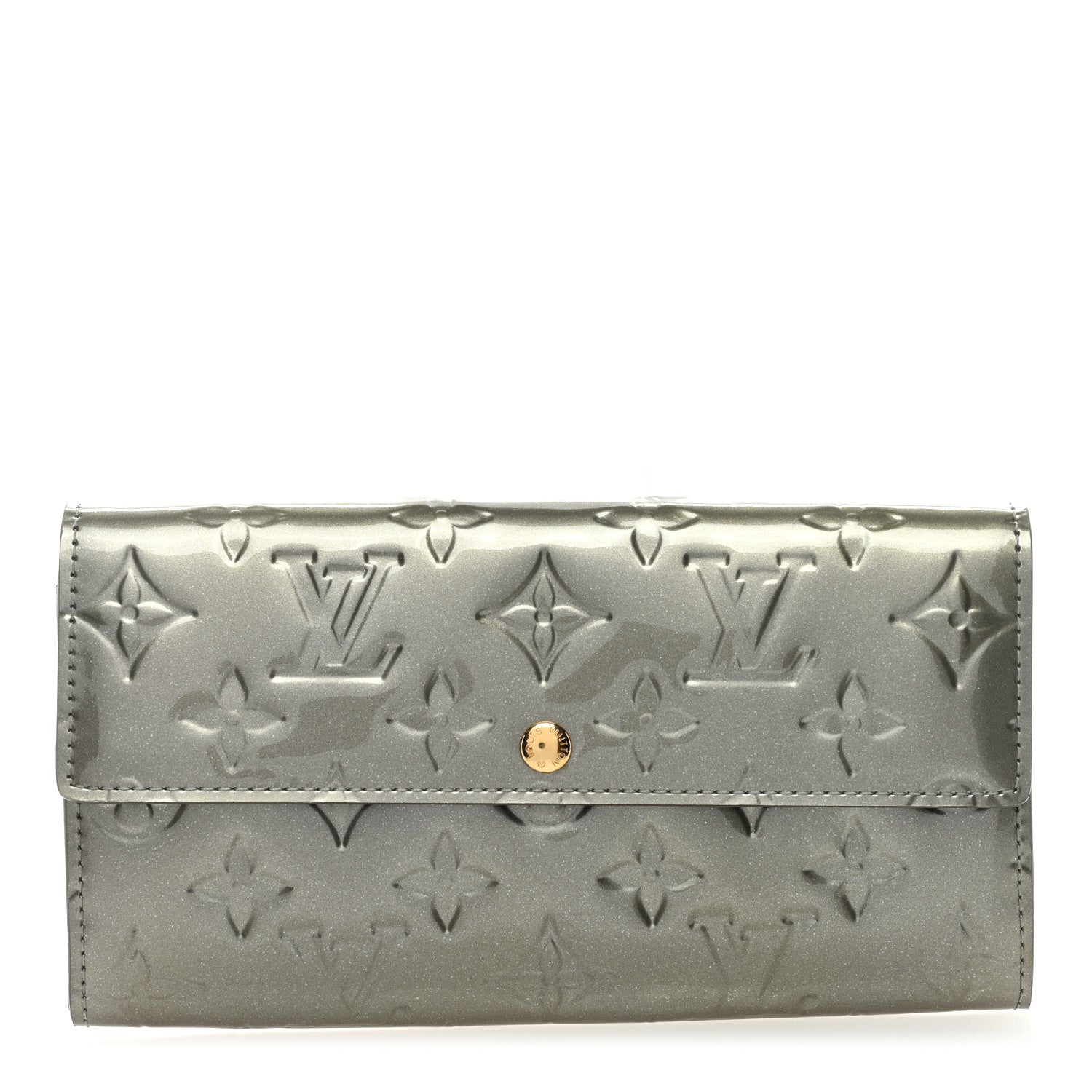 Louis Vuitton Vernis Sarah Wallet Gris Art Deco 1 of 6