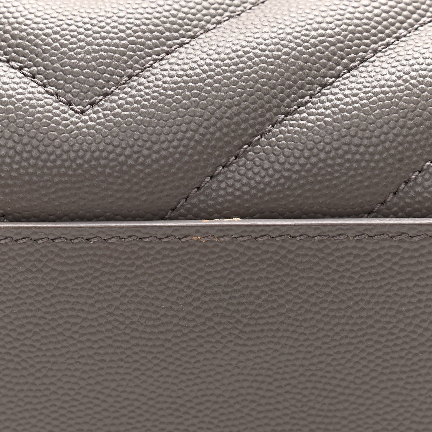 Saint Laurent Grain De Poudre Matelasse Chevron Monogram Shopping Bag Fog 15 of 15
