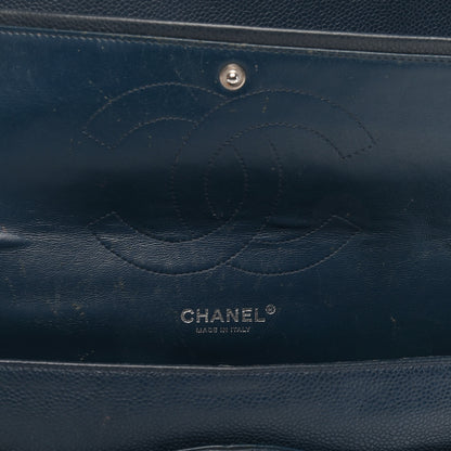 Chanel Caviar Quilted Jumbo Double Flap Navy 15 of 15