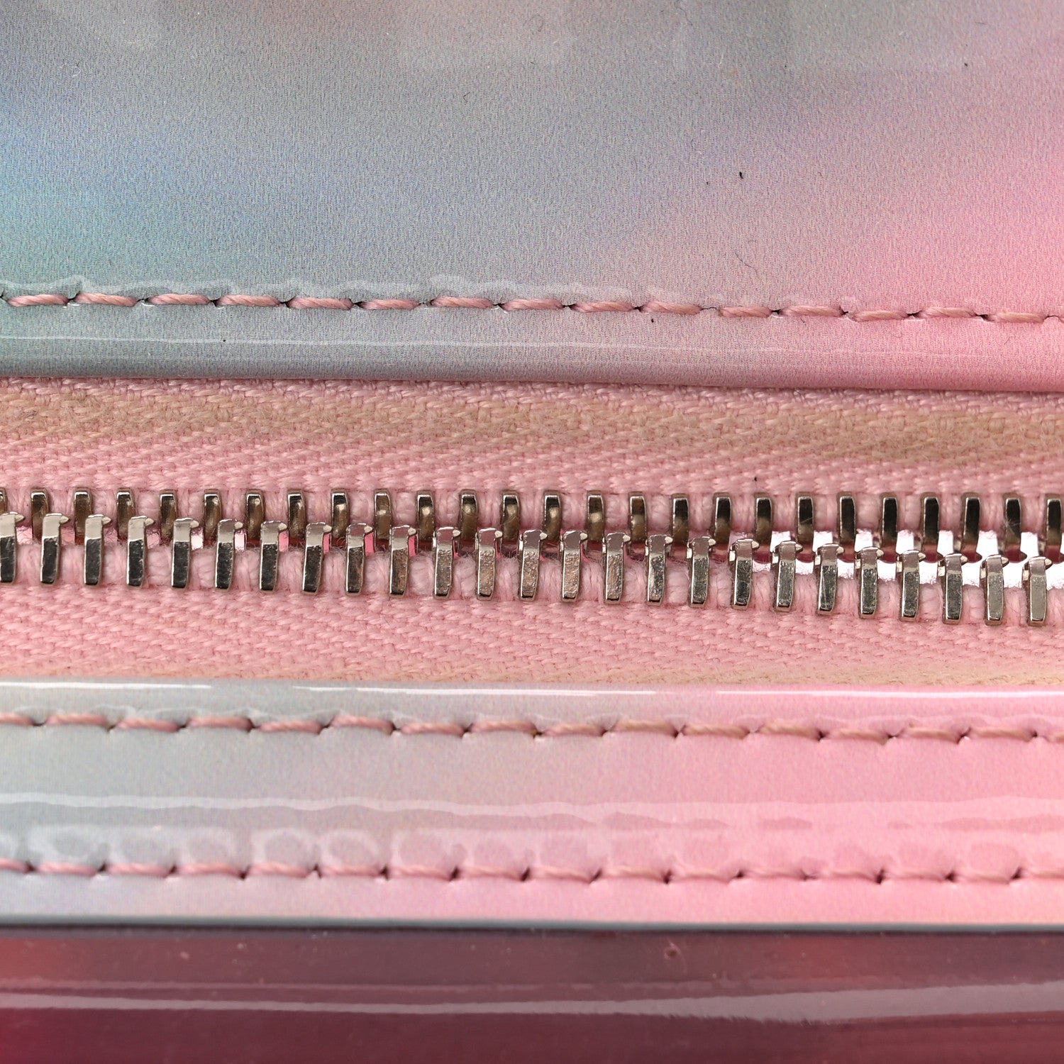 Chanel PVC Patent Calfskin Patent Lambskin Small CC Vanity Case Pink 13 of 13