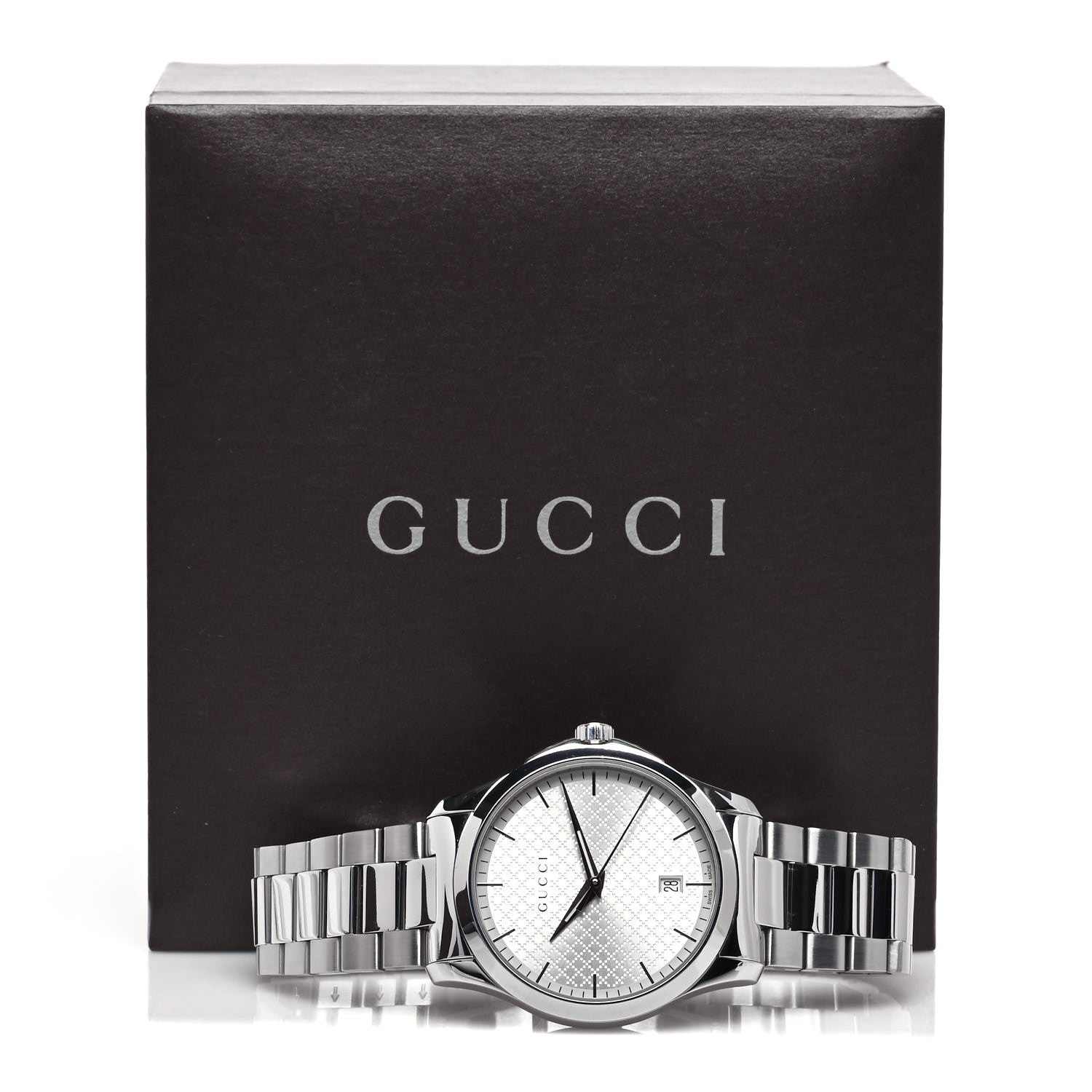 Gucci Stainless Steel 38mm G-Timeless Diamante Quartz Watch 5 of 5