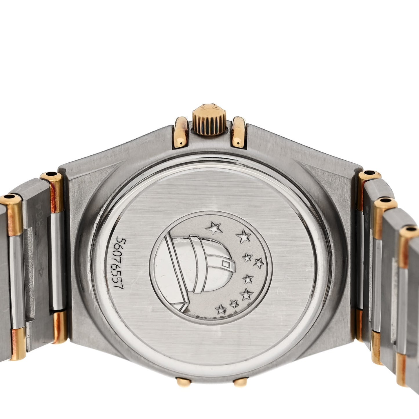 Stainless Steel 18K Yellow Gold 22mm Constellation Quartz Watch White 1262.30.00