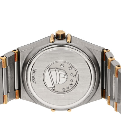 Omega Stainless Steel 18K Yellow Gold 22mm Constellation Quartz Watch White 1262.30.00 4 of 5
