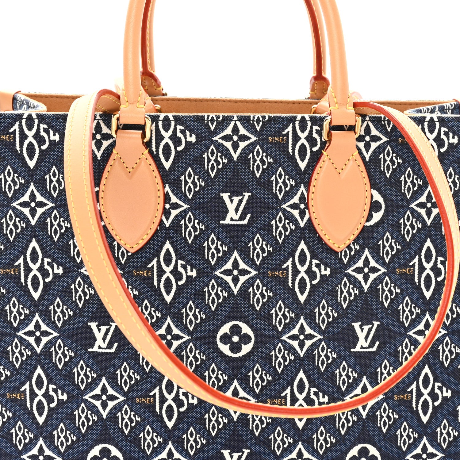 Louis Vuitton Jacquard Since 1854 Onthego MM Blue 7 of 9