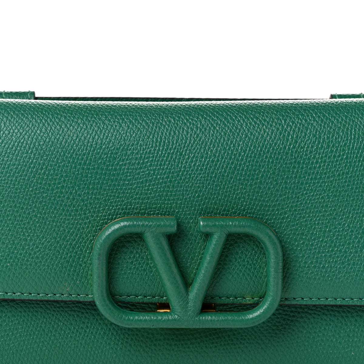 Valentino Garavani Grainy Calfskin VSling Belt Bag English Green 7 of 11