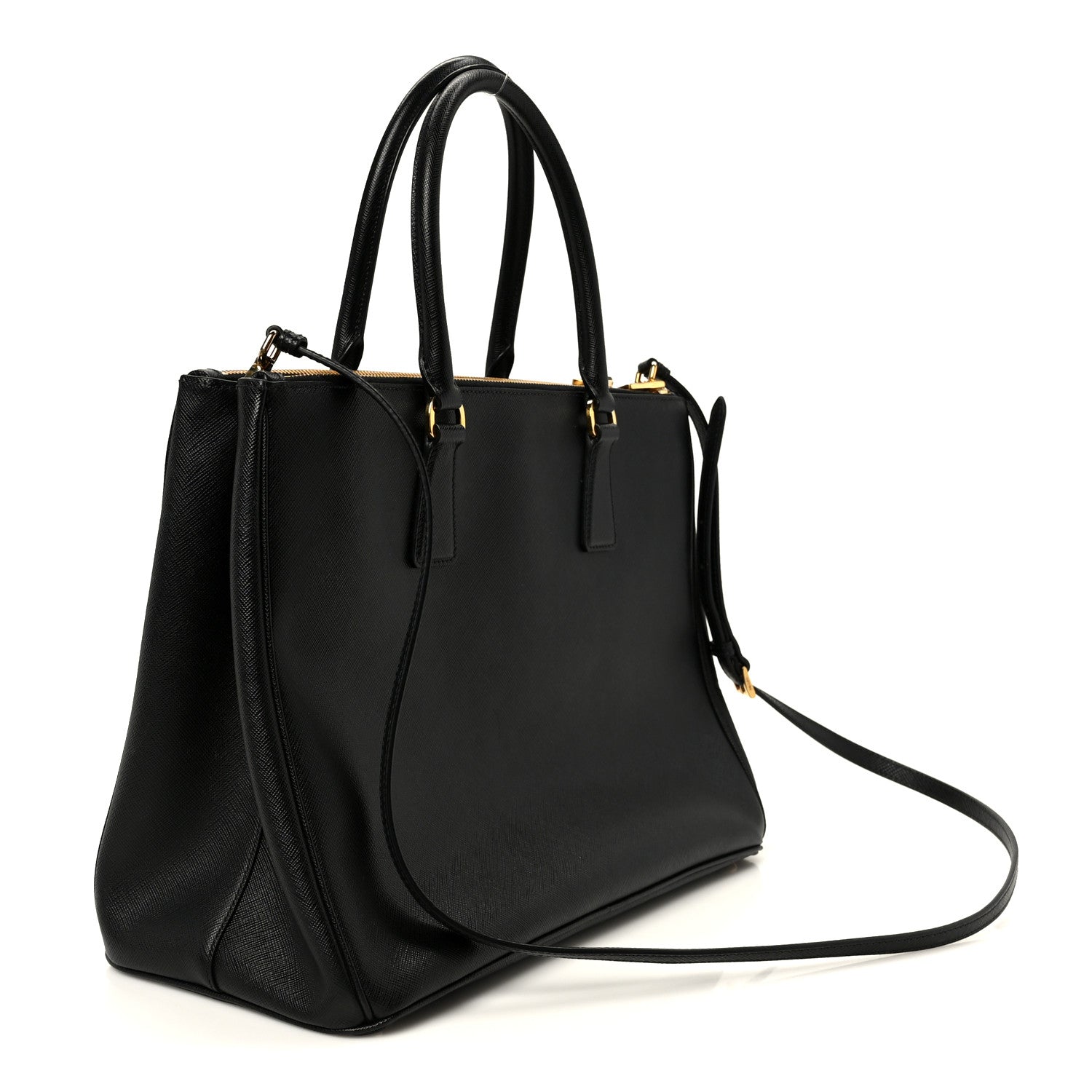Prada Saffiano Lux Large Galleria Double Zip Tote Black 3 of 11