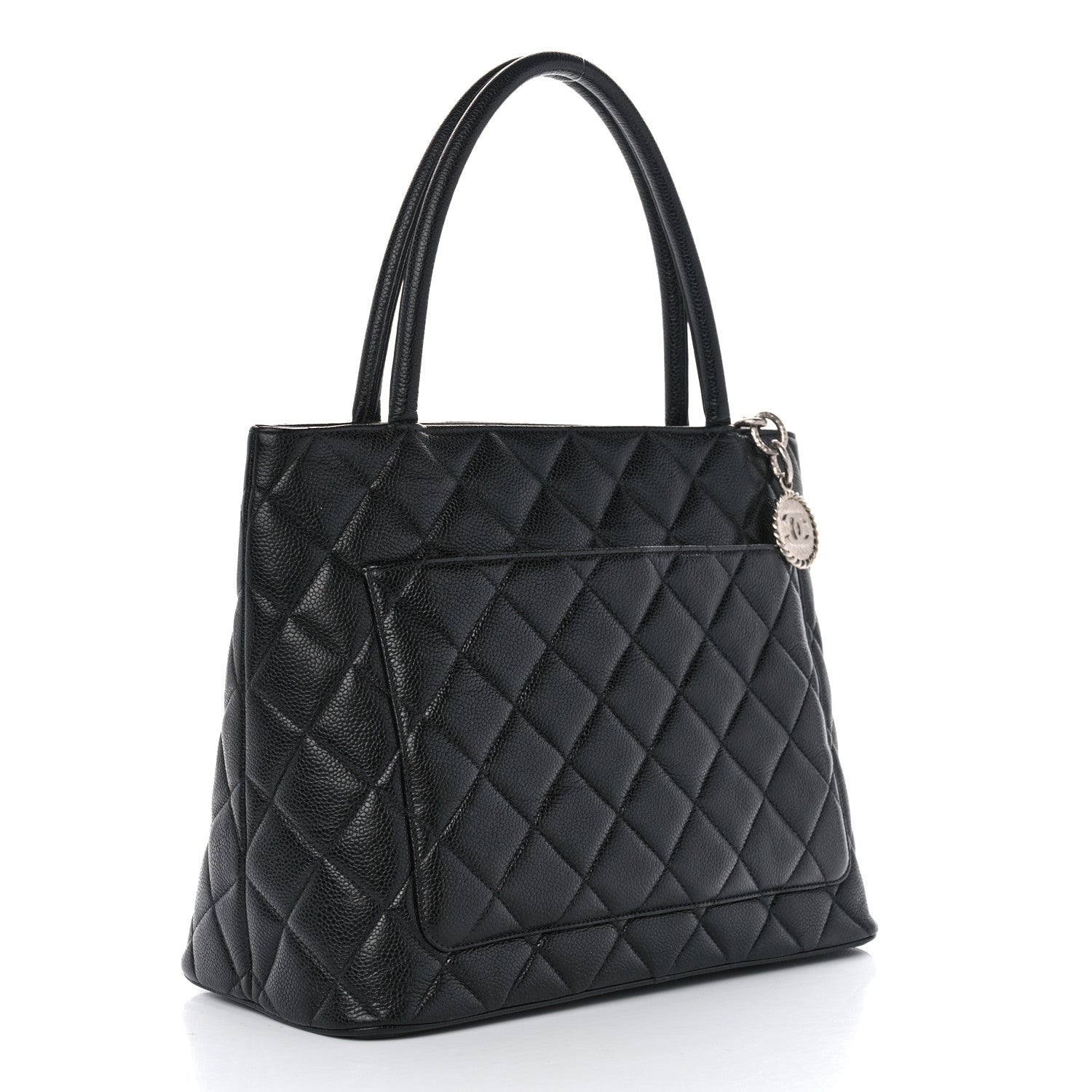 Chanel Caviar Quilted Medallion Tote Black 3 of 10