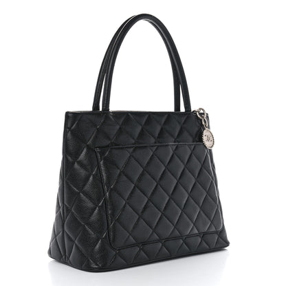 Chanel Caviar Quilted Medallion Tote Black 3 of 10