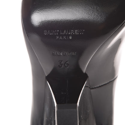 Saint Laurent Patent Niki 105 Pump 36 Black 6 of 7