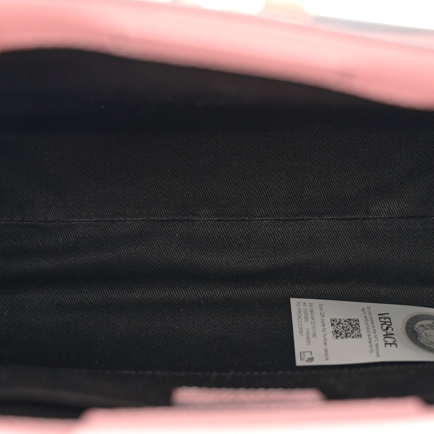 Grainy Calfskin Virtus Top Handle Tote Pink