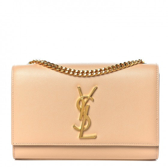 Grain De Poudre Small Monogram Kate Satchel Nude Powder