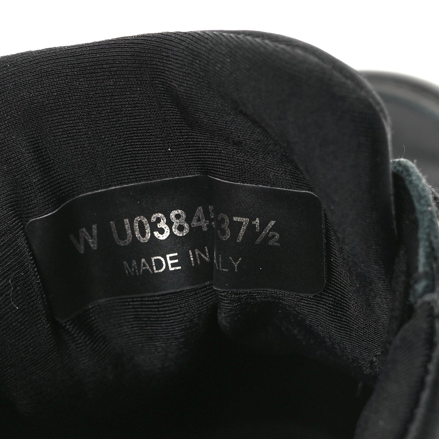 Lambskin Fabric CC Uniform Sneakers 37.5 Black
