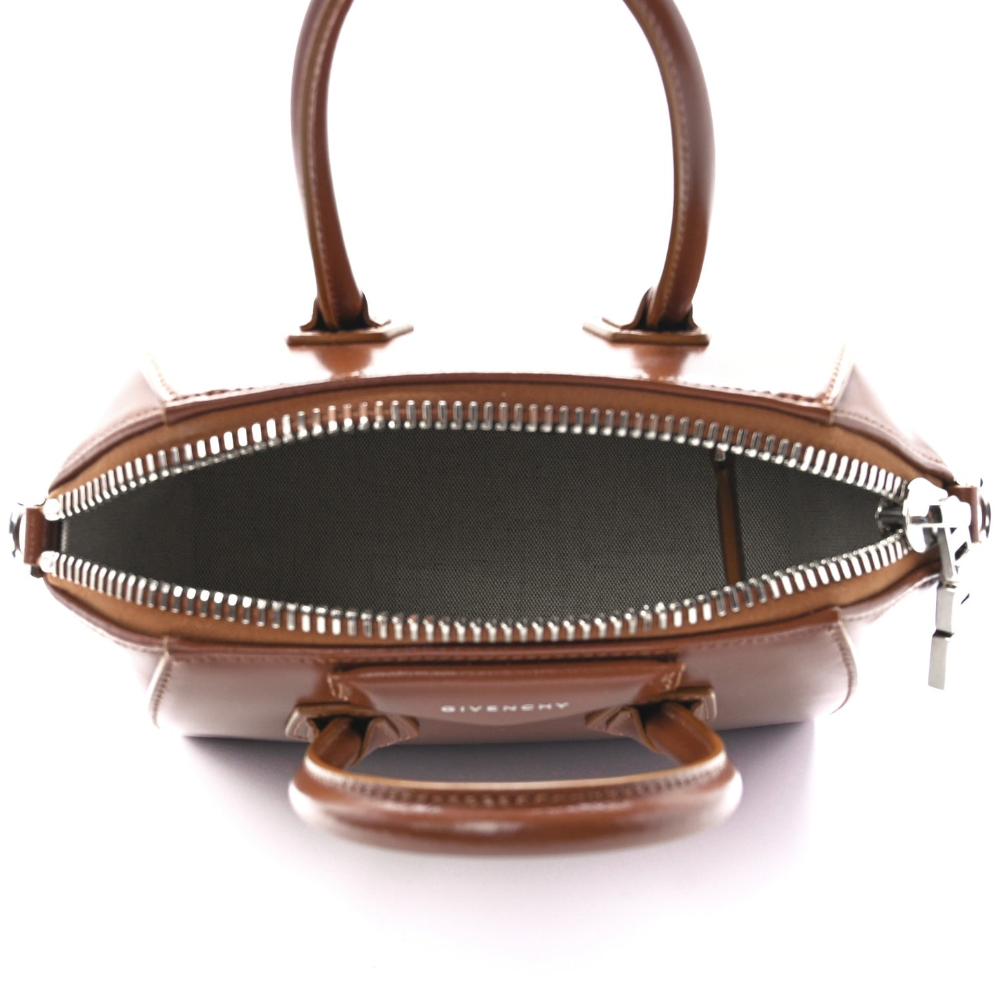 Shiny Lord Calfskin Mini Antigona Tan