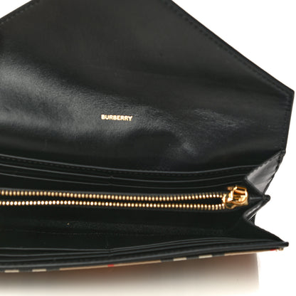 Burberry Vintage Check Grain Calfskin Halton Wallet Black 5 of 15