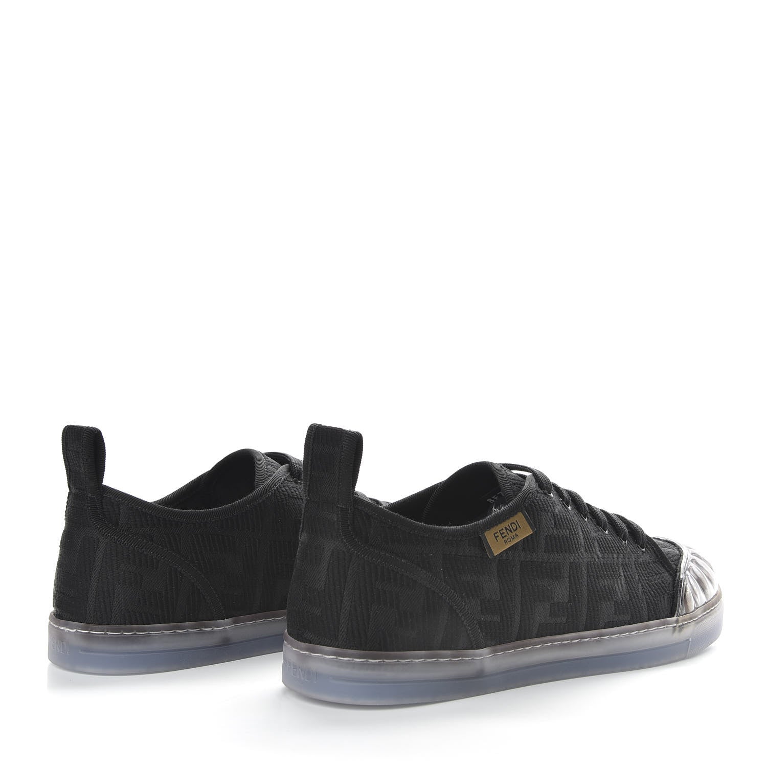 Fendi Corda FF Promenade Low Top Sneakers 41 Black 4 of 10