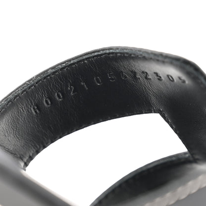 Hermes Box Calfskin Oran Sandals 37.5 Black 18 of 22