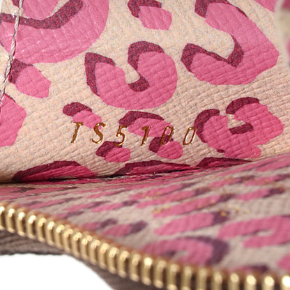 Louis Vuitton Monogram Leopard Coeur Heart Coin Purse Blanc Corail 8 of 8