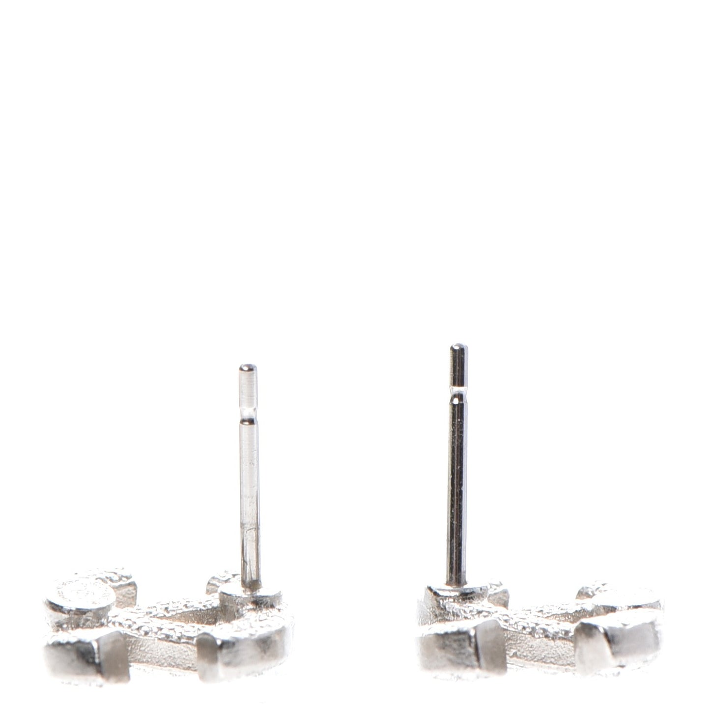 Crystal CC Earrings Silver