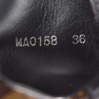 Louis Vuitton Suede Calfskin Monogram LV Black Heart Laureate Platform Desert Boots 36 Black 7 of 7