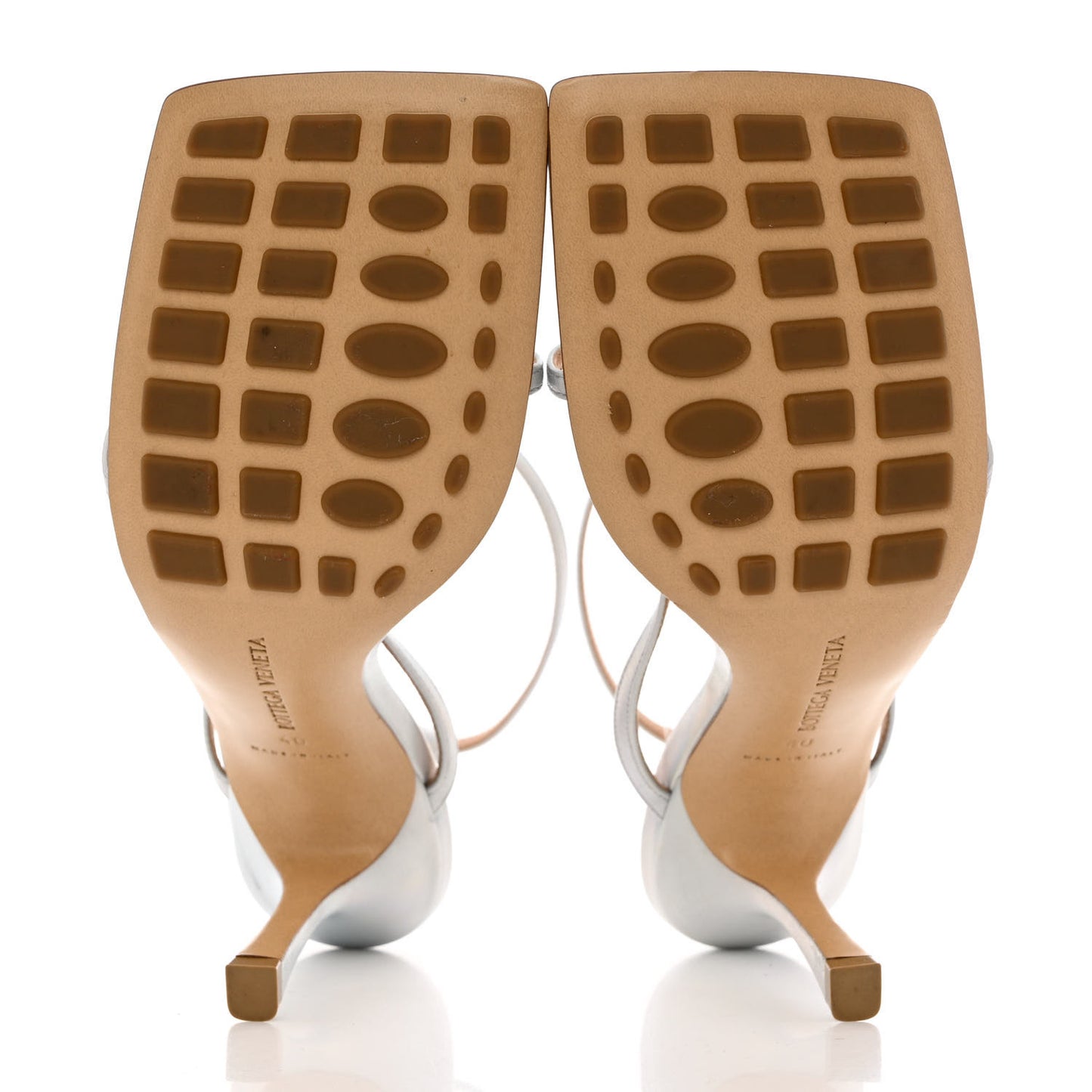 Laser Nappa Stretch Multi Strap 90mm Sandals 40 Moon Drop