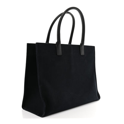 Versace Canvas Calfskin Large La Medusa Tote Bag Black 3 of 11